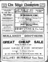 Sligo Champion Saturday 25 July 1914 Page 1