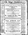 Sligo Champion Saturday 10 July 1915 Page 1
