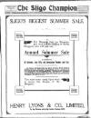 Sligo Champion Saturday 30 June 1917 Page 1