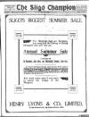 Sligo Champion Saturday 14 July 1917 Page 1
