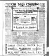 Sligo Champion Saturday 04 January 1919 Page 1