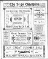 Sligo Champion Saturday 26 July 1919 Page 1