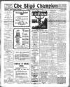 Sligo Champion Saturday 27 September 1919 Page 1