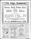 Sligo Champion Saturday 11 June 1921 Page 1