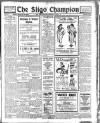 Sligo Champion Saturday 22 October 1921 Page 1
