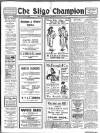 Sligo Champion Saturday 29 October 1921 Page 1