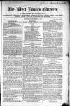 West London Observer Saturday 01 December 1855 Page 1