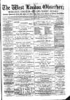 West London Observer Saturday 17 January 1885 Page 1