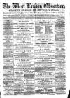 West London Observer Saturday 31 January 1885 Page 1