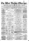 West London Observer Saturday 27 June 1885 Page 1