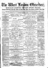 West London Observer Saturday 10 October 1885 Page 1