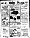 West London Observer Friday 22 June 1923 Page 1