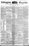 Islington Gazette Saturday 28 March 1857 Page 1
