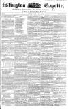 Islington Gazette Saturday 29 August 1857 Page 1