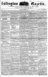 Islington Gazette Saturday 07 November 1857 Page 1