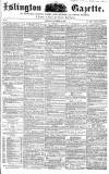 Islington Gazette Saturday 21 November 1857 Page 1