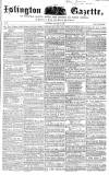 Islington Gazette Saturday 16 January 1858 Page 1