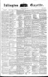 Islington Gazette Saturday 30 October 1858 Page 1