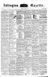 Islington Gazette Saturday 06 November 1858 Page 1