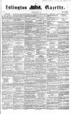 Islington Gazette Saturday 12 March 1859 Page 1