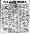 East London Observer Saturday 06 August 1921 Page 1