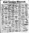 East London Observer Saturday 27 August 1921 Page 1