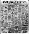 East London Observer Saturday 20 January 1923 Page 1
