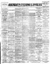 Aberdeen Evening Express Monday 03 February 1890 Page 1