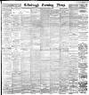 Edinburgh Evening News Wednesday 25 January 1888 Page 1