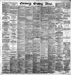 Edinburgh Evening News Thursday 05 December 1889 Page 1