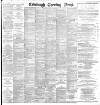 Edinburgh Evening News Tuesday 12 January 1892 Page 1