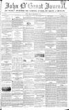 John o' Groat Journal Friday 06 December 1839 Page 1