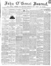 John o' Groat Journal Friday 20 October 1848 Page 1