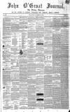 John o' Groat Journal Friday 29 October 1852 Page 1