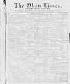 Oban Times and Argyllshire Advertiser Saturday 12 September 1896 Page 1