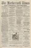 Motherwell Times Saturday 25 October 1884 Page 1