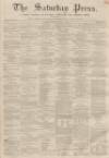 Dunfermline Saturday Press Saturday 26 October 1861 Page 1