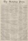 Dunfermline Saturday Press Saturday 12 December 1863 Page 1