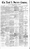Kent & Sussex Courier Wednesday 28 May 1884 Page 1
