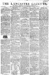 Lancaster Gazette Saturday 21 August 1813 Page 1