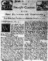 Newcastle Courant Wed 19 Dec 1711 Page 1