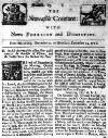 Newcastle Courant Sat 22 Dec 1711 Page 1