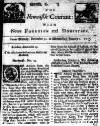 Newcastle Courant Mon 31 Dec 1711 Page 1
