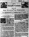 Newcastle Courant Wed 19 Mar 1712 Page 1