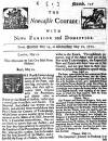 Newcastle Courant Mon 19 May 1712 Page 1