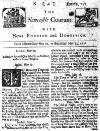 Newcastle Courant Wed 21 May 1712 Page 1