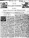 Newcastle Courant Sat 24 May 1712 Page 1
