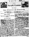 Newcastle Courant Mon 02 Jun 1712 Page 1