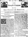 Newcastle Courant Mon 14 Jul 1712 Page 1