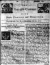 Newcastle Courant Mon 28 Jul 1712 Page 1